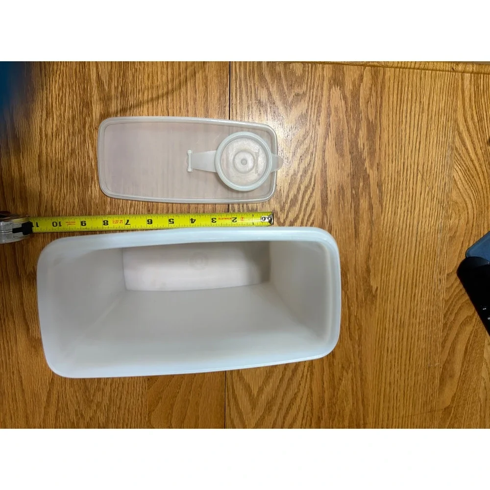 Tupperware Modular Mates Super Oval Sheer Wht Pour Spout Container 471-12 9.5in